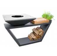 Palenisko-grill ogrodowy Artiss G4 grafit
